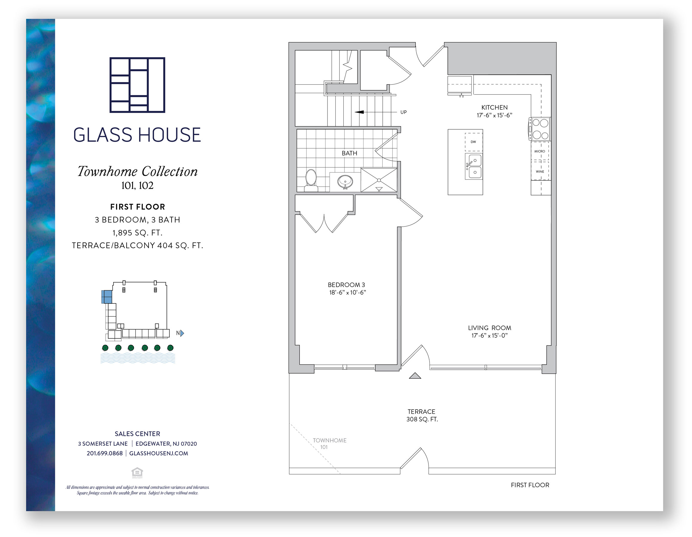 Glass House marketing floorplan design