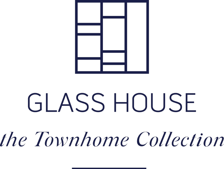 Glass House Blue Logo Design